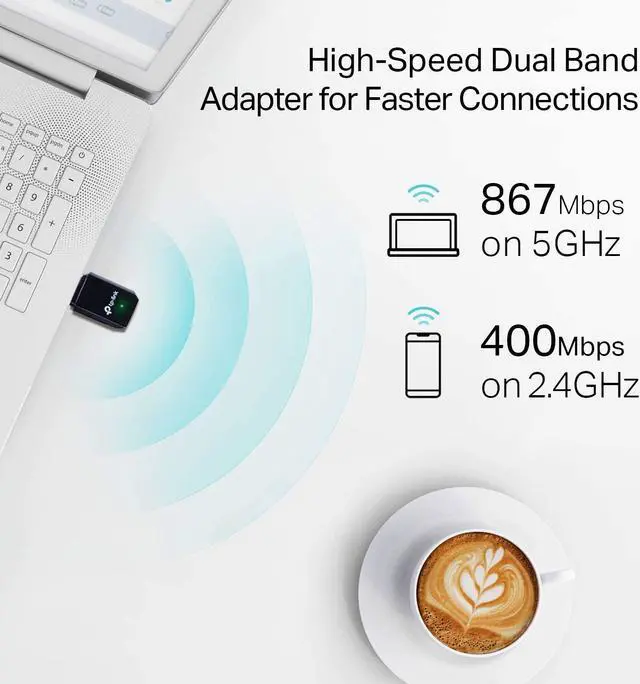 Alt view image 4 of 5 - TP-Link AC1300 - USB 3.0 WiFi Adapter | 2.4G/5G Dual Band Wireless Network Adapter for PC Desktop | MU-MIMO WiFi Dongle | Supports Windows 10, 8.1, 8, 7, XP/Mac OS X 10.9-10.13 (Archer T3U)