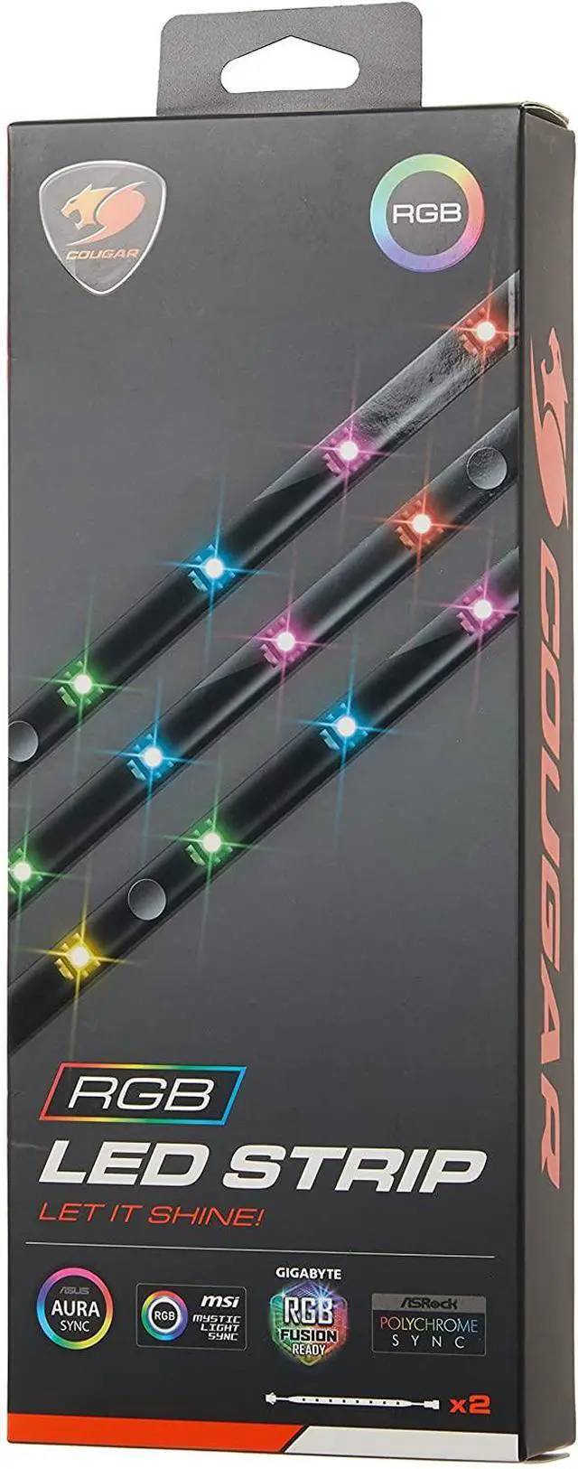 Alt view image 2 of 4 - COUGAR 3MLEDSTR.0 RGB Led Strip