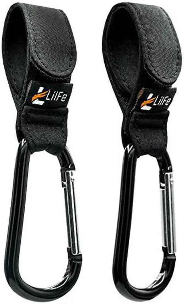 Main image of LilFe Multi-Purpose utility cart, stroller, office cart Hooks for hanging computer Bag and other Electronic Accessories- Very convenient to carry & use anywhere- High grade Metal Hooks.