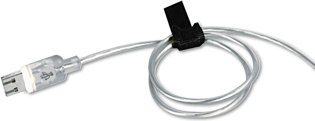 Alt view image 3 of 12 - Reusable Self-Gripping Cable Ties 1/2 x Eight Inches Black 100 Ties/Pack