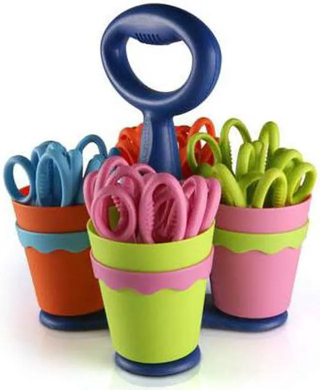 Alt view image 3 of 16 - Westcott School Scissor Caddy and 24 Kids Scissors With Microban 5" Blunt 14756