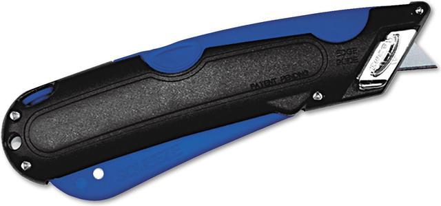 COSCO 091524 Box Cutter Knife w/Shielded Blade- Black/Blue 