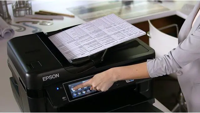 Alt view image 9 of 19 - Epson WorkForce WF-7620 4800 x 2400 dpi Ethernet/USB/WIFI All-in-One Inkjet Printer