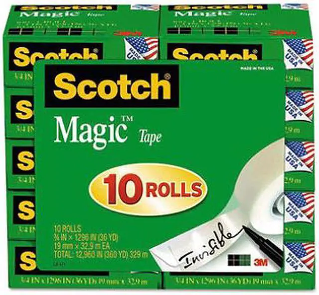 Alt view image 3 of 7 - Magic Tape Value Pack, 3/4" X 1000", 1" Core, 10/Pack