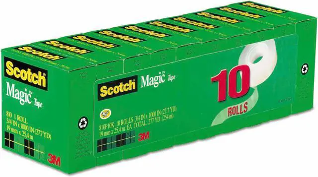 Alt view image 2 of 7 - Magic Tape Value Pack, 3/4" X 1000", 1" Core, 10/Pack