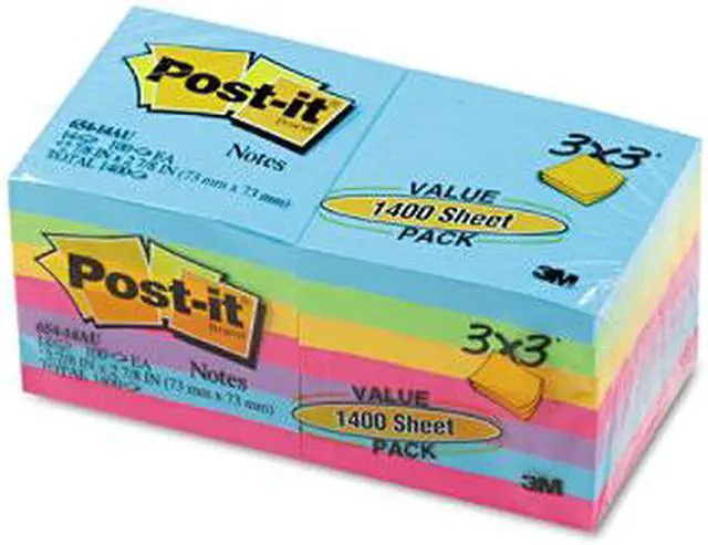 Main image of Post-it Notes - Original Pads in Jaipur Colors, 3 x 3, 100,Pad/14 Pads-Pack