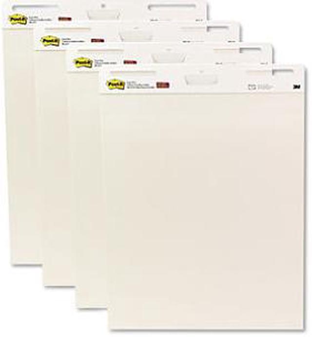 Post-it - Self-Stick Easel Pads, White, 30 Sheets - 4 Pack