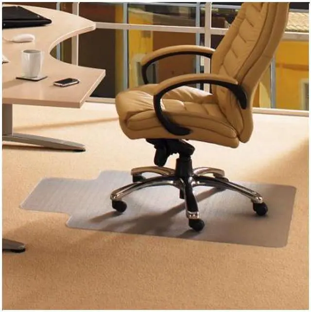 Alt view image 2 of 20 - Cleartex PVC Rctglr Lipped Chair Mat Low Pile Carpets 36X48 FR119225LV
