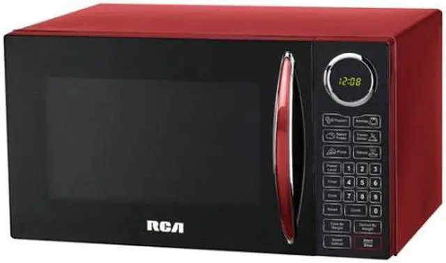 Main image of RCA, 0.9 cu ft Microwave, Red