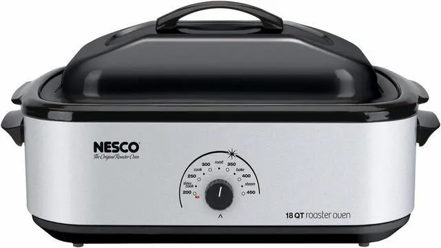 Alt view image 4 of 12 - Nesco 18-quart Porcelain Cookwell Roaster Oven