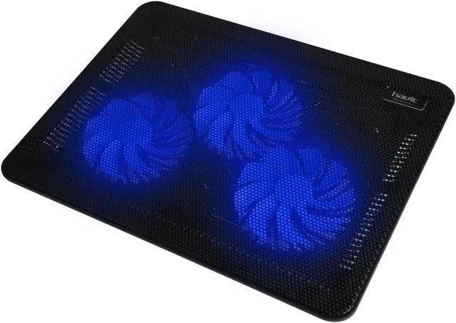 Alt view image 8 of 8 - HAVIT HV-F2056 15.6"-17" Laptop Cooler Cooling Pad - Ultra Slim Portable USB Powered (3 Fans)