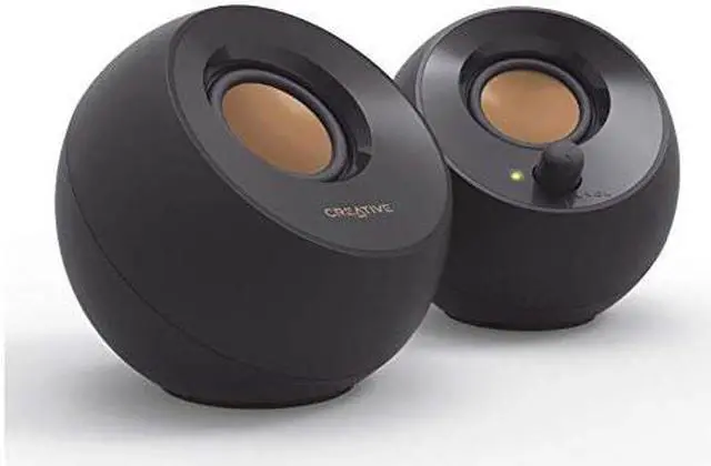 Main image of Creative Pebble 2.0 USB-Powered Desktop Speakers with Far-Field Drivers and Passive Radiators for PCs and Laptops (Black)
