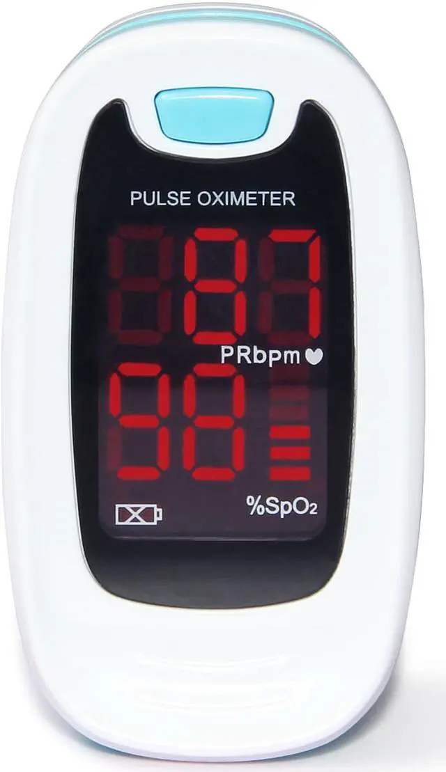 Alt view image 5 of 7 - CMS50M Finger Pulse Oximeter Portable Heart Rate Monitor SpO2 Blood Oxygen Meter LED Display