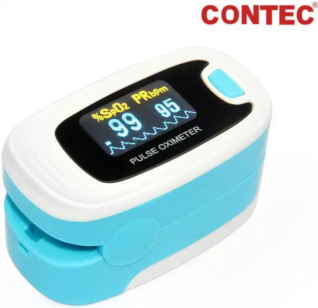 Alt view image 3 of 7 - OLED Finger tip Pulse Oximeter SpO2 Blood Oxygen Meter Sensor  Tester Heart Rate Patient Monitor CONTEC