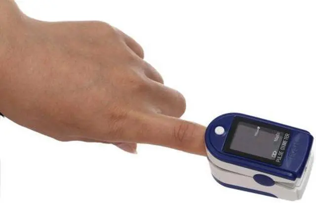 Alt view image 3 of 9 - CONTEC CMS50DL Pulse Oximeter Fingertip Blood Oxygen Monitor With Carry Case - Dark Blue