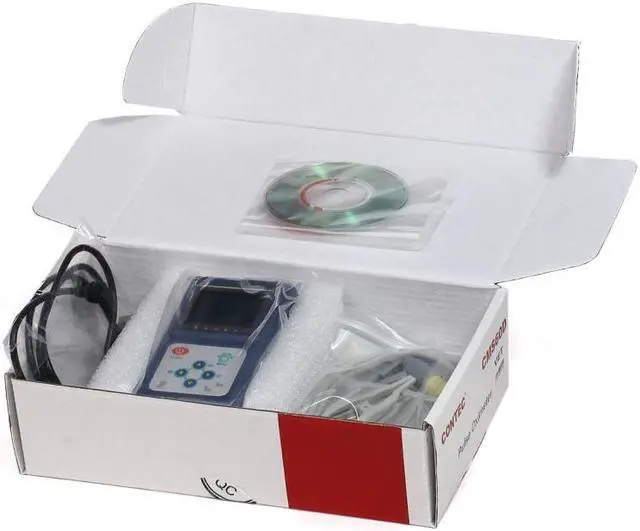 Alt view image 3 of 6 - CONTEC 2014 New CMS60D Veterinary Hand-held Pulse Oximeter With Vet Probe+Free PC software