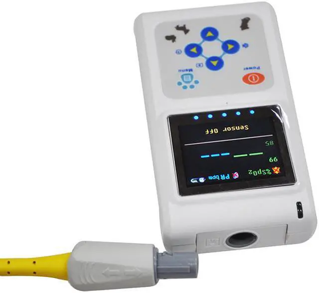 Alt view image 4 of 6 - CONTEC 2014 New CMS60D Veterinary Hand-held Pulse Oximeter With Vet Probe+Free PC software