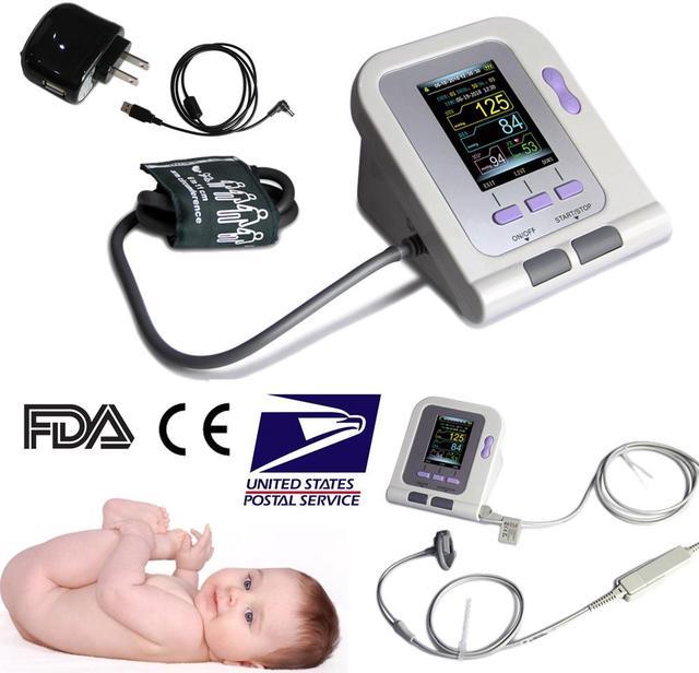 CONTEC 08A Fully Automatic Digital Upper Arm Blood Pressure Monitor Adult,  Child, Pediatric Modes & Cuffs(3 Cuffs)