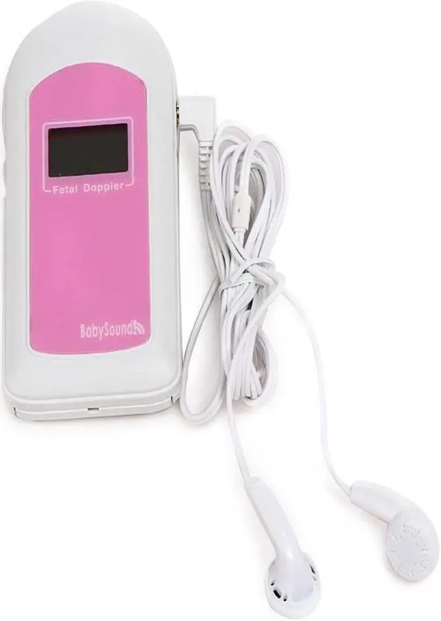 Alt view image 3 of 4 - CONTEC  Babysound B Fetal doppler with LCD display,Baby heart rate Monitor,Free earphone.Pink Color.