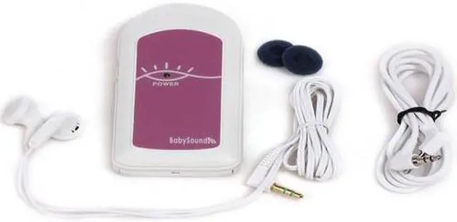 Main image of CONTEC Babysound Fetal Doppler,Baby Heart Rate Monitor & Free Earphone - Pink