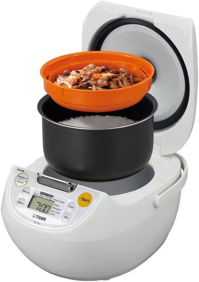 Alt view image 2 of 7 - Tiger 10 Cups Microcomputer Rice Cooker/Warmer/Slow Cooker
