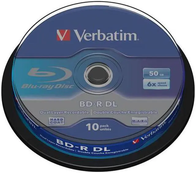 Main image of VERBATIM Spindle of 10 x BD-R DL - 50 GB 6x