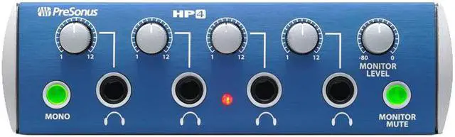Main image of PreSonus HP4 Channel Headphone Amplifier Monitoring Distribution System