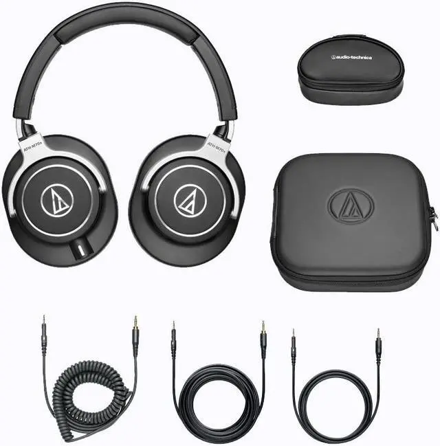 Alt view image 5 of 20 - Audio Technica ATH-M70X Pro Monitor Closed Studio Headphones + CASE