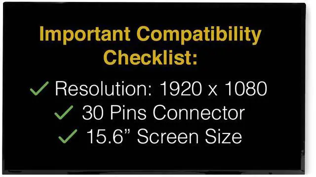 Alt view image 3 of 6 - LCDBros Replacement Screen For HP L73065-JD1 30 Pins FHD 1920x1080 Matte LED LCD With Tools & Tape