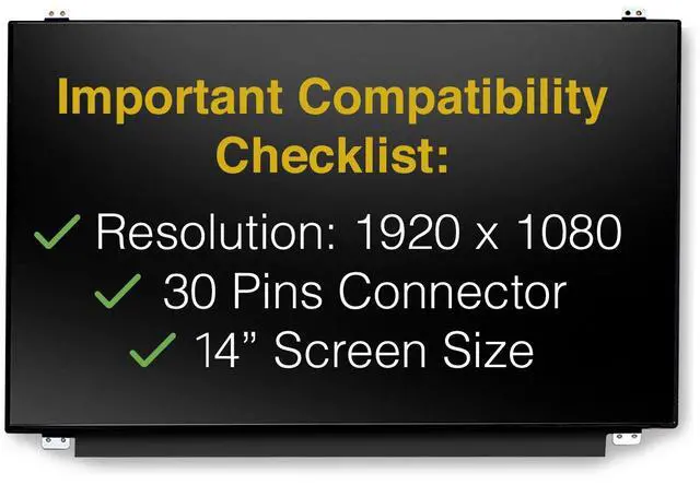Alt view image 3 of 6 - LCDBros Replacement Screen For Acer ASPIRE 1 A114-32-C0LH 30 Pins FHD 1920x1080 Matte LED LCD With Tools