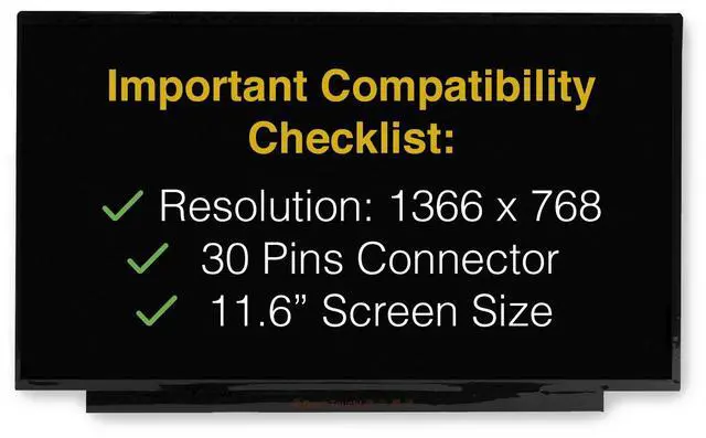 Alt view image 3 of 7 - LCDBros Replacement Screen For Acer NX.GKQEK.006 30 Pins HD 1366x768 Glossy LED LCD With Tools