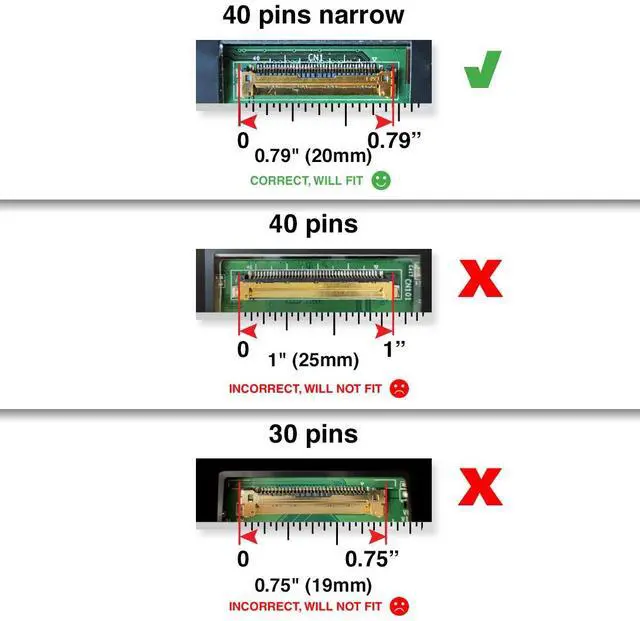 Alt view image 2 of 6 - LCDBros Replacement Touch Screen For Lenovo FRU 5D10V82352 40 Pins FHD 1920x1080 Matte LED LCD With Tools & Tape