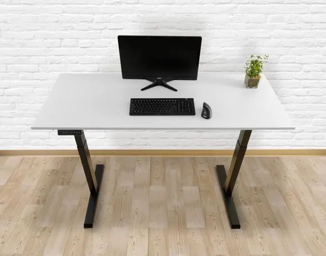 Alt view image 6 of 13 - TechOrbits Electric Standing Desk Frame - Two Leg Motorized Stand Up Desk Base - Sit Stand Desk With Memory Settings And Telescopic Height Adjustment (Black)