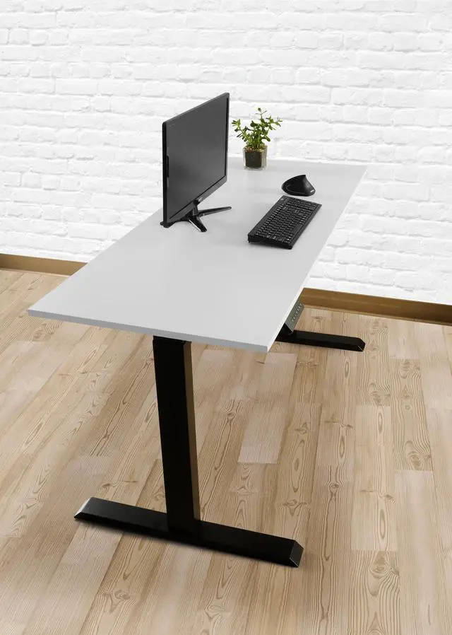 Alt view image 5 of 13 - TechOrbits Electric Standing Desk Frame - Two Leg Motorized Stand Up Desk Base - Sit Stand Desk With Memory Settings And Telescopic Height Adjustment (Black)
