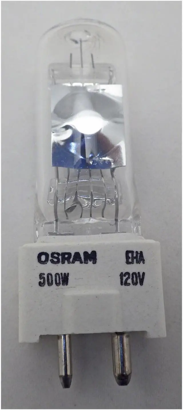 Alt view image 3 of 10 - OSRAM EHA bulb 500w 120v GY9.5 3200K Single Ended Halogen Light Bulb