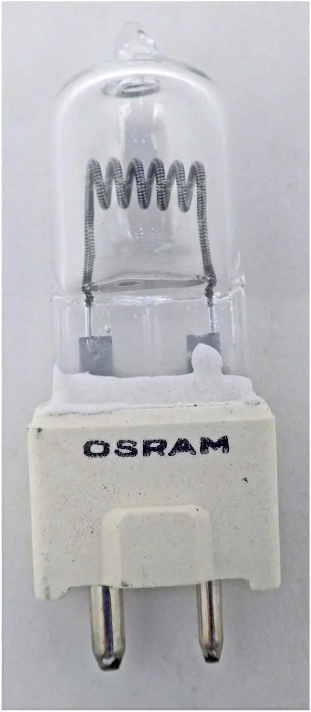 Alt view image 3 of 7 - OSRAM DYS/BHC/DYV 600w 120v GZ9.5 3200k Single Ended Halogen Light Bulb
