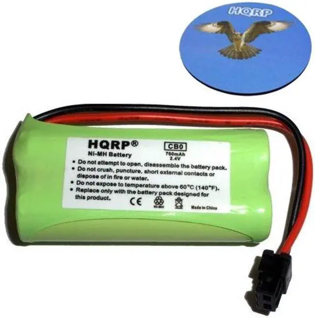 Main image of HQRP Battery for Uniden BT1002 BT1008 BT1016 BT1021 BT1025 plus HQRP Coaster