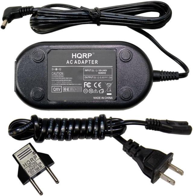 Main image of HQRP AC Power Adapter / Charger for Canon CA-570, CA-570K Replacement for Canon Optura , Elura , MV , MVX Series Cameras plus HQRP Euro Plug Adapter