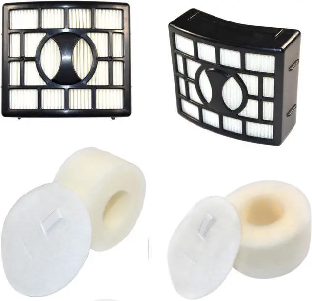 Main image of HQRP 2-pack Filter Kit for Shark XHF680 XFF680 Replacement fits Shark Rotator Vacuum NV680 NV800 series, HEPA+ Foam & Felt Filters plus HQRP Coaster