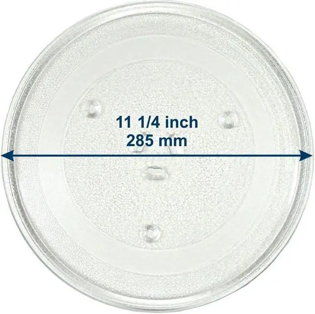 Alt view image 2 of 3 - HQRP 11-1/4 inch Glass Turntable Tray for GE WB49X10224 HVM1540DP1BB HVM1540DP1WW HVM1540DP2BB HVM1540DP2WW Microwave Oven Cooking Plate