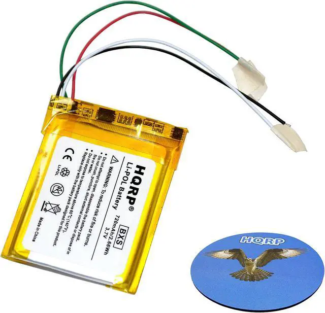 Main image of HQRP Battery for MICROSOFT Zune 4GB 8GB 16GB, Zune Flash 4GB, Flash 8GB, Zune HSA-00001 HVA-00001 HSA-00003 HVA-00003 HSA-00005 HVA-00005 Digital Media MP3 Player + HQRP Coaster