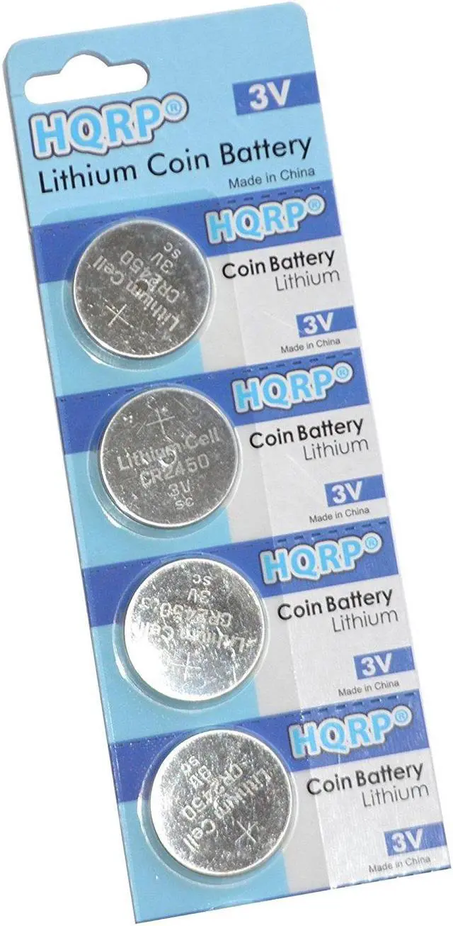 Main image of HQRP 4-Pack Coin Li-Ion Battery for Keyspan Wireless Remote Presentation Mouse TSAM-001 + HQRP Coaster