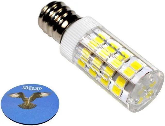 Main image of HQRP E12 110V LED Light Bulb Cool White for Whirlpool 22002263 Refrigerator / Dryer Light Bulb Replacement plus HQRP Coaster