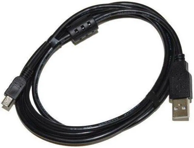 Alt view image 2 of 6 - HQRP Long 6ft USB to Mini USB Cable for Sony Handycam DCR-SR42 DCR-SR42A DCR-SR45 DCR-SR46 Camcorder plus HQRP Coaster