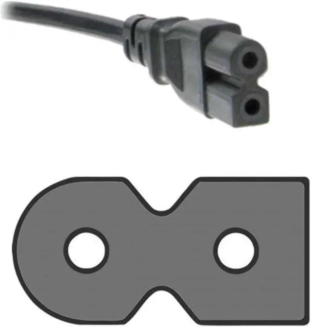 Alt view image 2 of 4 - HQRP AC Power Cable Cord, 10 ft Long for VIZIO E-Series E500d-A0 E500dA0 E500i-A0 E500iA0 E500i-B1 E500iB1 E550i-A0 E550iA0 E550i-B2 E550iB2 LED LCD HDTV Smart TV Mains Cable + Euro Plug Adapter