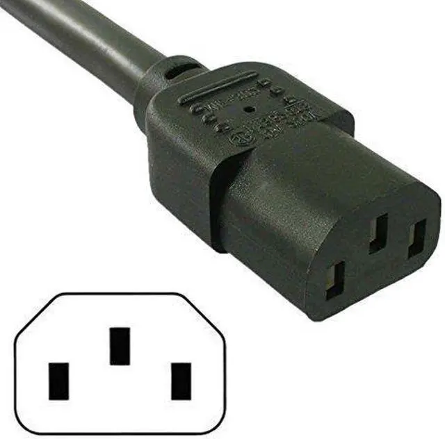 Alt view image 2 of 5 - HQRP 10ft AC Power Cord for Vizio VF551XVT VF552XVT VL320M VL370M VL420M VL470M VO320E HDTV TV LCD LED Plasma Mains Cable + HQRP Coaster