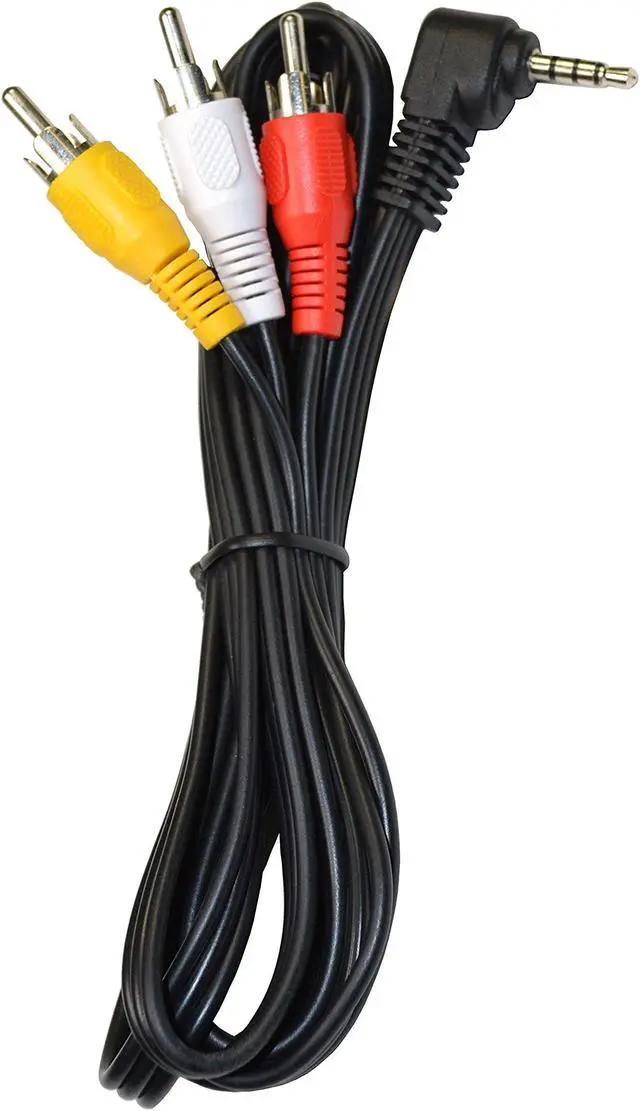 Alt view image 2 of 3 - HQRP AV Audio Video Cable / Cord for Canon ZR830, ZR85, ZR850, ZR90, ZR900, ZR930, ZR950, ZR960 Camcorder + LCD Protector