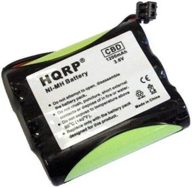 Main image of HQRP Cordless Phone Battery for Panasonic KX-TG2563B, KX-TG2563F, KX-TG2563S, KX-TG2563W Cordless Telephone / Extended / High-capacity / plus Coaster