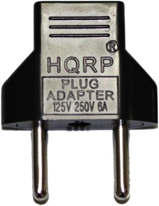 Hqrp AC Power Adapter for Omron Healthcare Hem-780 / 780 / Hem-790it / 790it / Bp791it / HEM-7222-ITZ Blood Pressure Monitor Replacement + Euro Plug