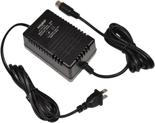 Main image of HQRP 9V AC Adapter for Alesis P4 AC09 25D 4-pin DIN Connector 9V AC Power Supply Replacement fits QSR DMPro drum machine MIDI Data Disk Quadraverb GT Quadraverb Quadraverb 2 S4 + Euro Plug